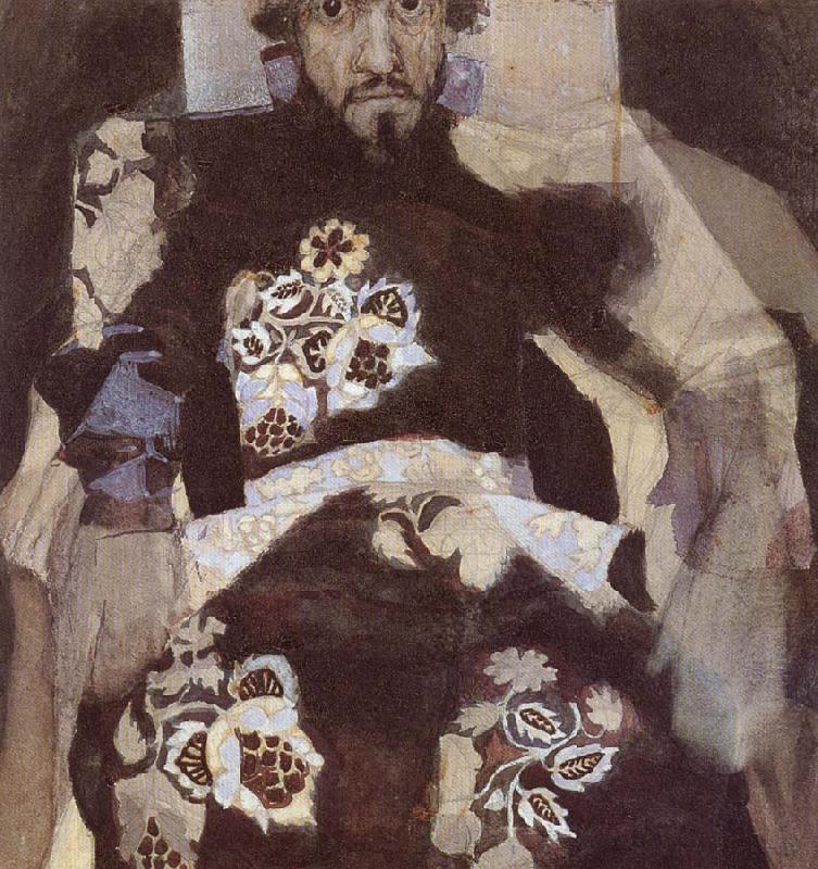 Mikhail Vrubel Portrait of a Man in period costume oil painting image